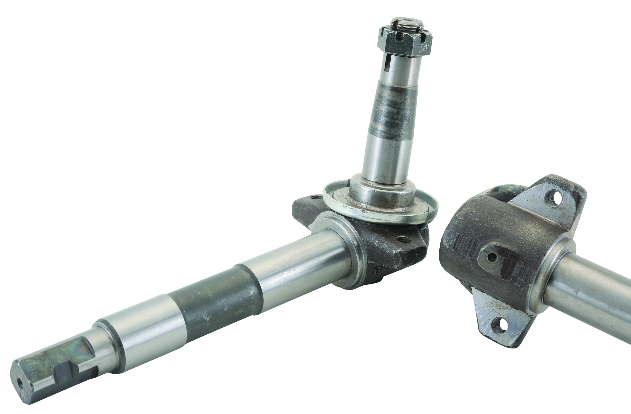 FRONT AXLE EURO 60 SQUARE, HOLE TYPE (LEFT) 10.5"INCH THICK ROD